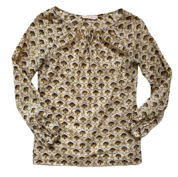 Tory Burch Print Tunic Blouse Long Sleeve - Picture 1 of 6